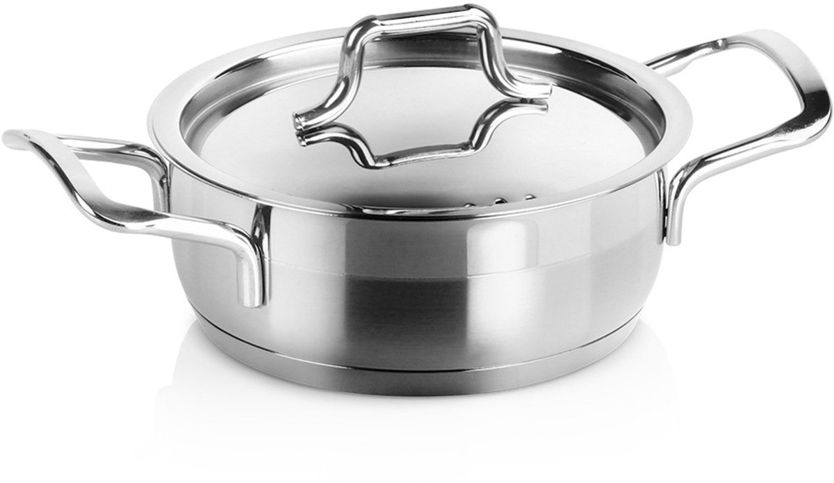 Orion Anett Serie - Roestvrijstalen Pan - 14 cm - 700 ml - Stalen Deksel