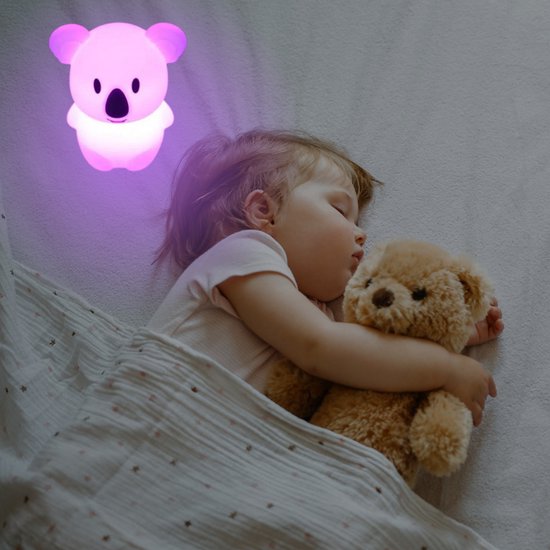 Starky - Silliconen Nachtlamp - Koala - Draadloos - Kleuren Verandering van Merkloos — afbeelding 3