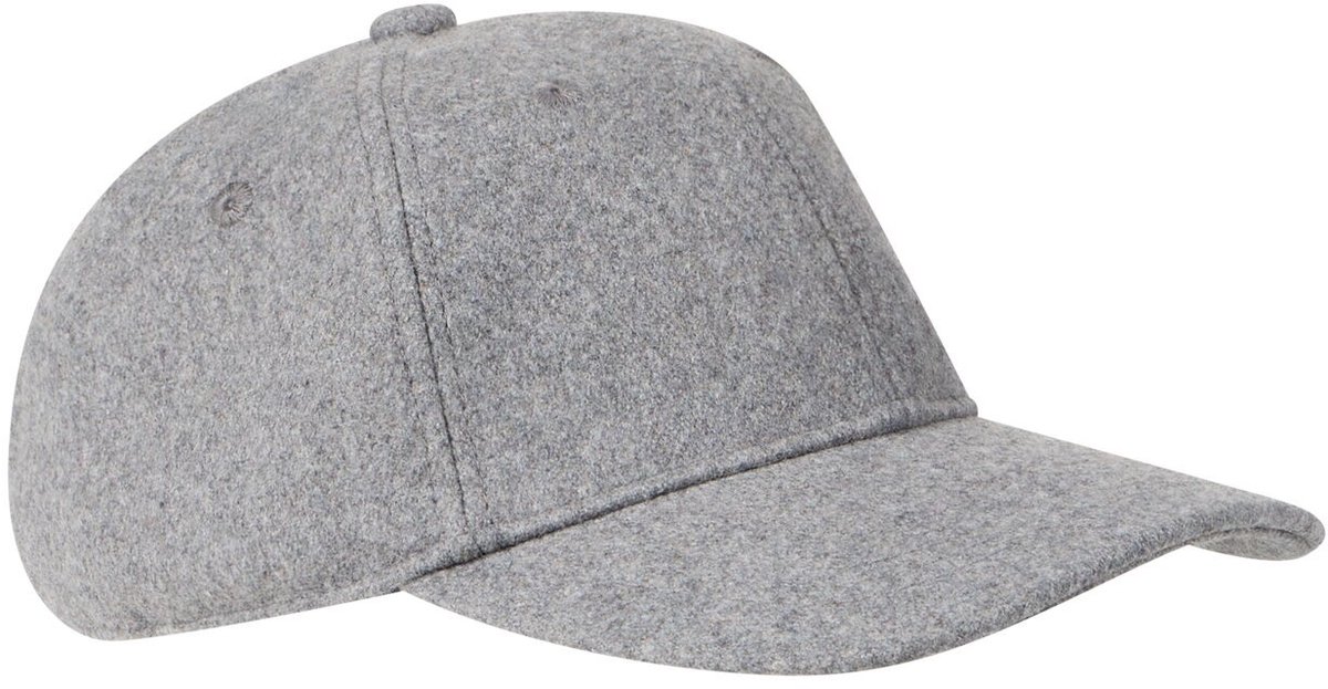 camel active 6-Panel pet van wolmix - Maat menswear-OS - Steengrijs