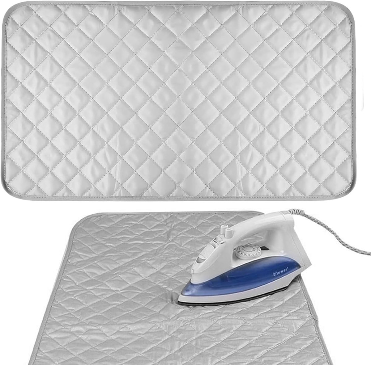 Strijkmat - Strijkplank - IJzergaas mat - Tafelstrijkplank - Handheld Strijkplank - Stoomstrijkijzer Matje - Hittebestendige beschermdoek voor strijken - Compacte mat - Mini Strijkplank - Kleding bescherming - 45*85cm