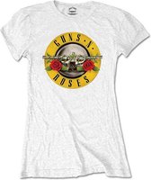 Tshirt Femme Guns n Roses -M- Logo Classique Blanc