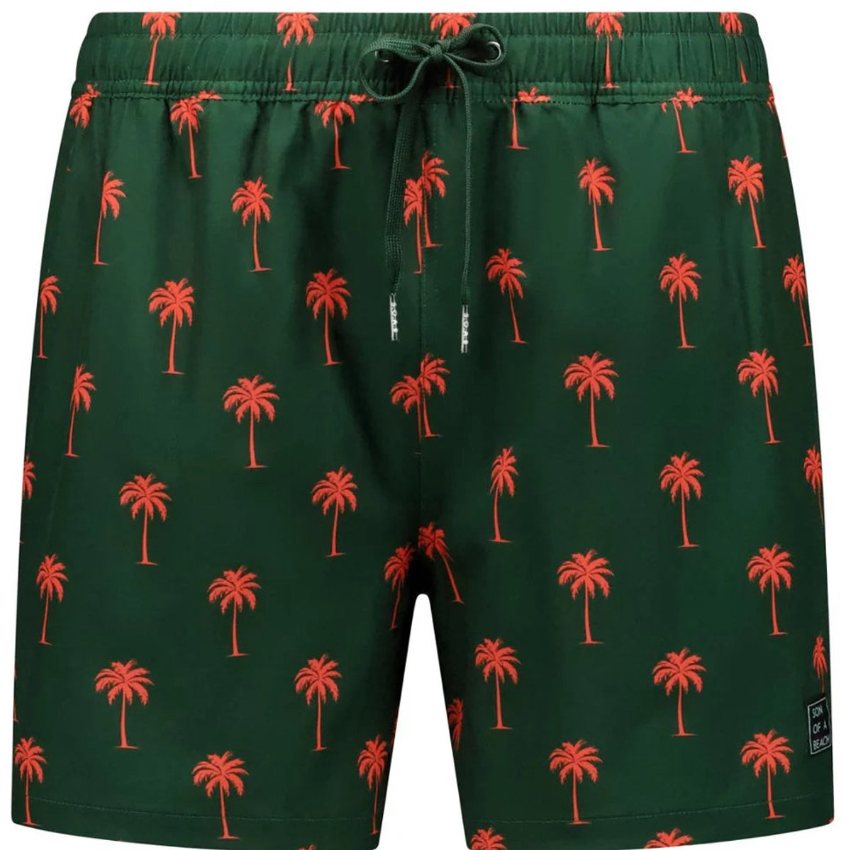 Son of a Beach - Palmtree Heren Zwembroek - maat XL - Groen