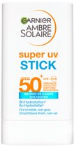 Garnier Ambre Solaire Super UV Stick Gezicht SPF50+ - Hydrateert – Met sheaboter en vitamine E – Makkelijk voor onderweg - 18G
