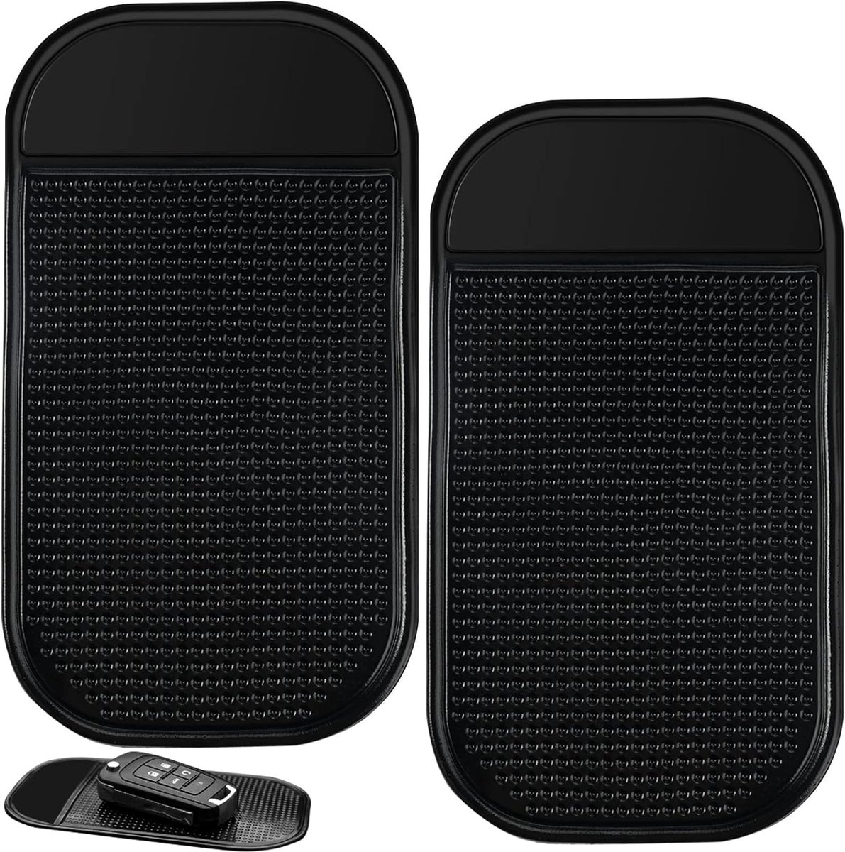 2 Pcs Non Slip Mats - Car Dashboard - Self Adhesive - Non-Slip Pads - Magic Pad voor Mobiele Telefoon - Zonnebrillenhouder - Sleutels - 14 x 8 cm