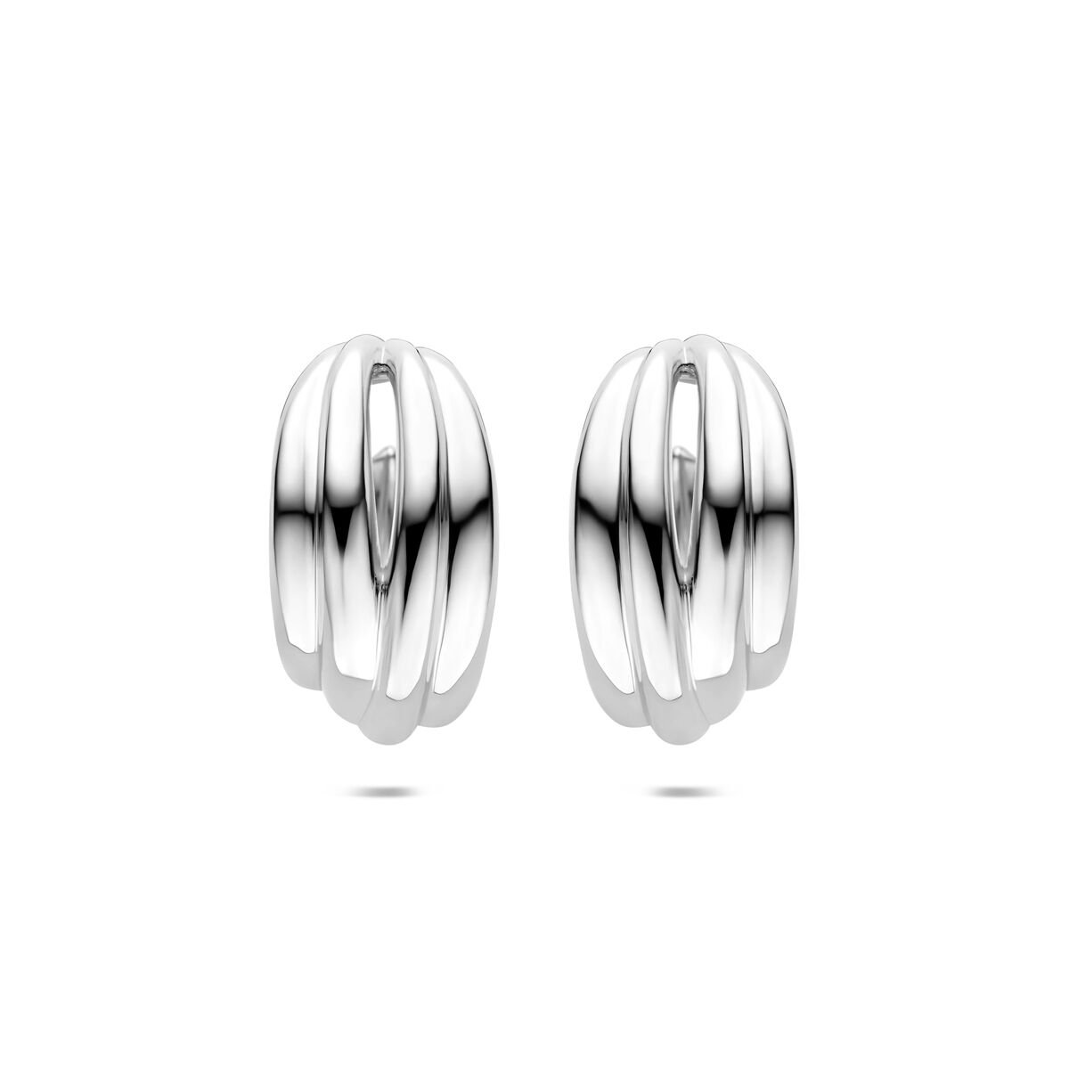 Zilveren gerhodineerde stekeroorringen 30,5 mm - 1342093