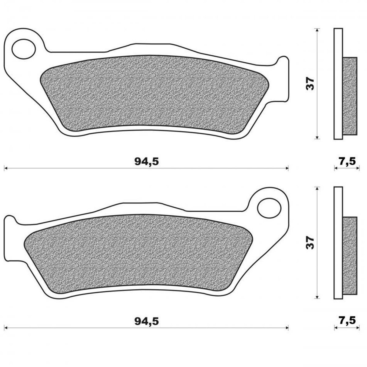 Plaquette de frein Newfren pour Moto ROYAL ENFIELD 411 HIMALAYAN Après 2019 Neuf