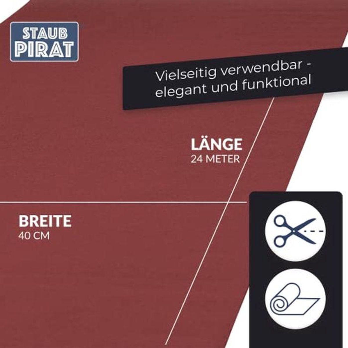Tafelloper 40 cm x 24 m in 12 kleuren voor bruiloften en verjaardagen