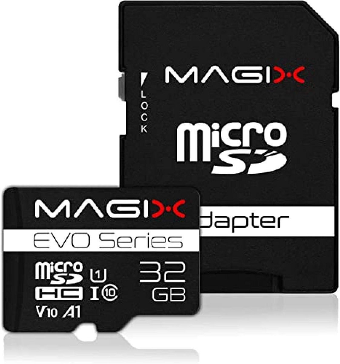 32 GB microSD-kaart Class10 V10 U1 - Leessnelheid tot 80 MB/s - EVO-serie met SD-adapter
