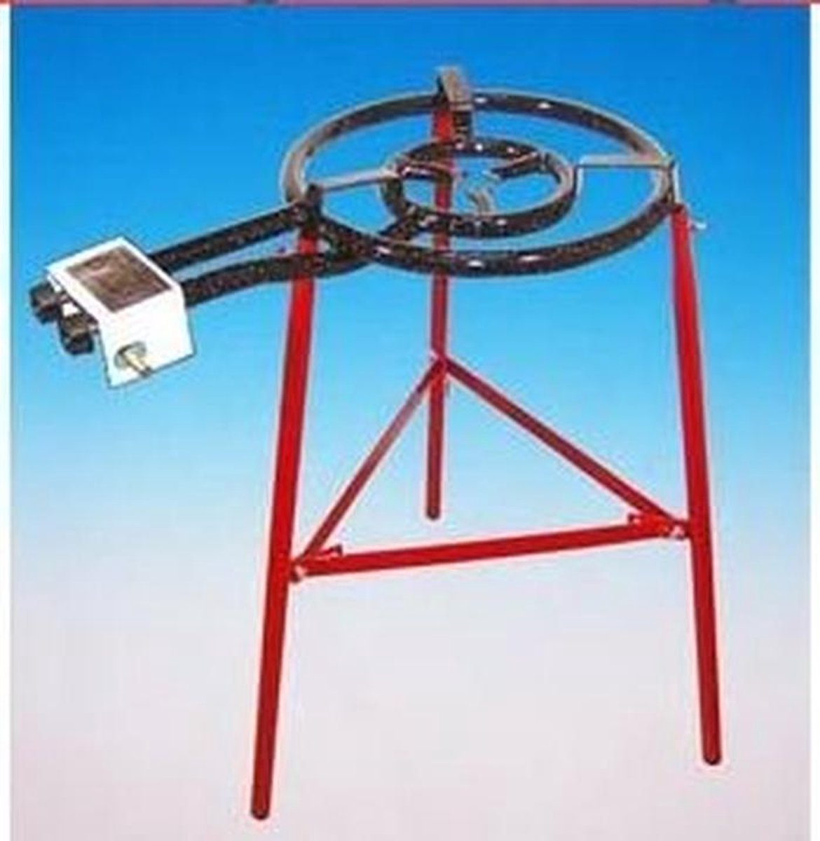 Paella grillset met 2 lichtpunten en 40 cm gasbrander - 13,5 kW
