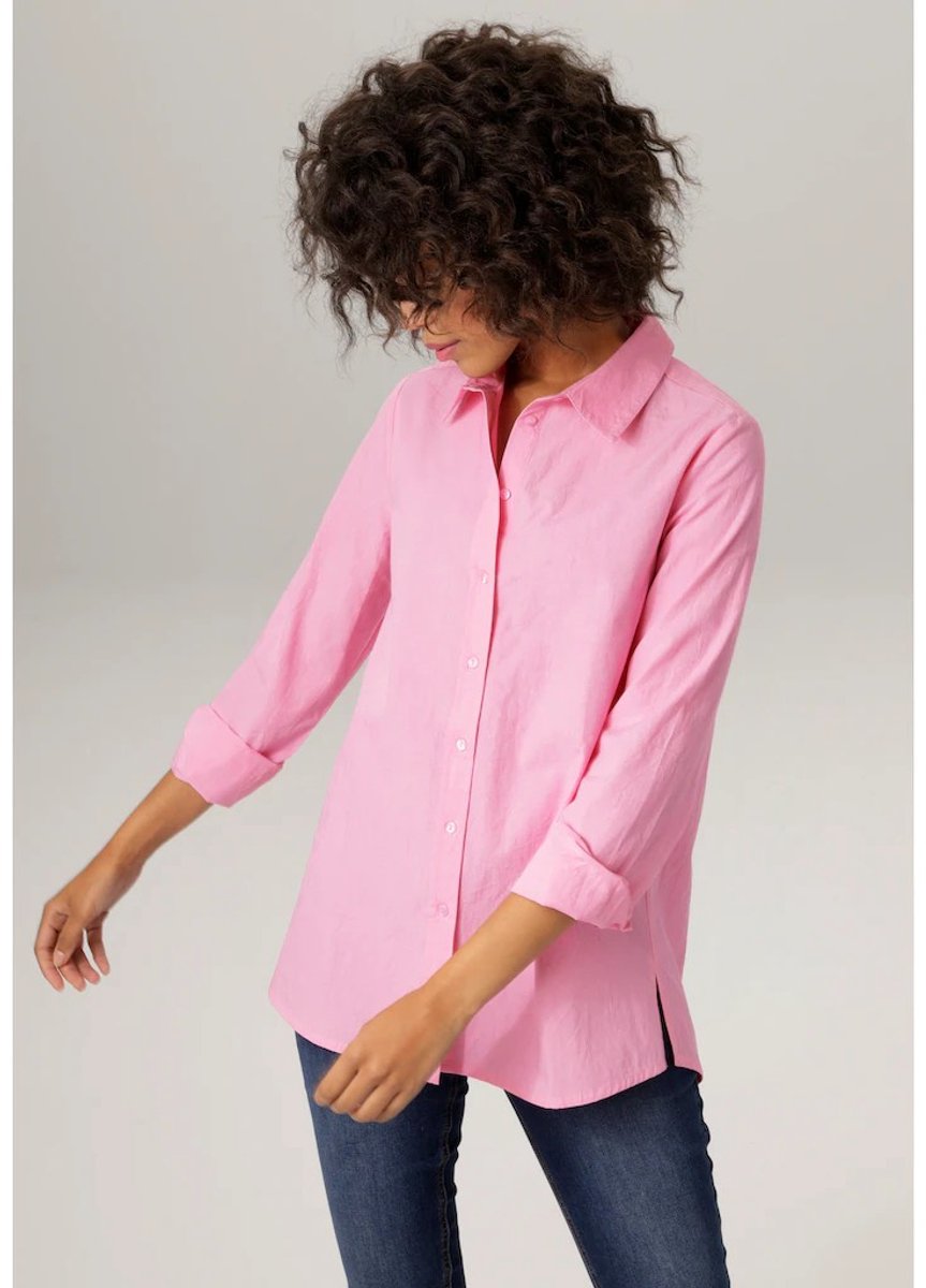 Aniston | Blouse | Roze | Duurzaam | Maat 38