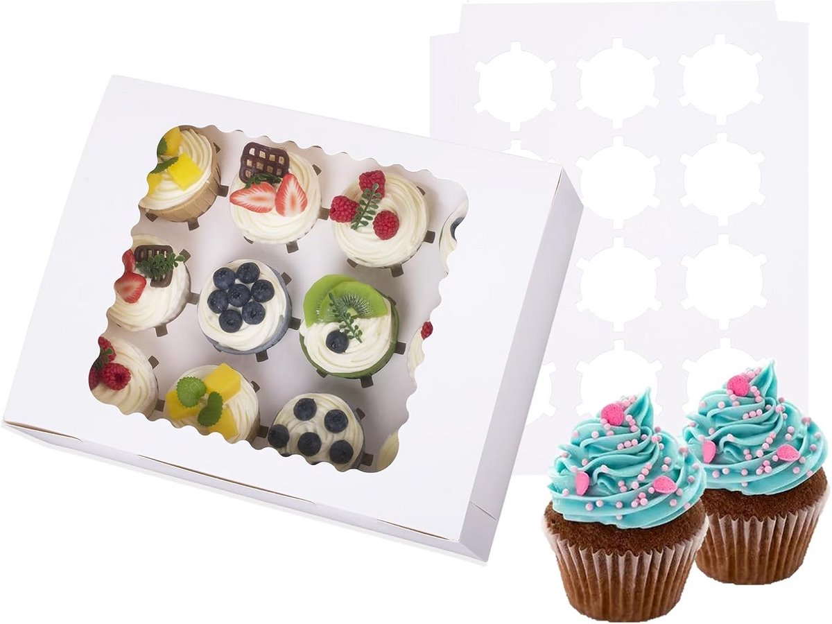 Cupcake Dozen voor 12 Cupcakes - Elegant en Praktisch