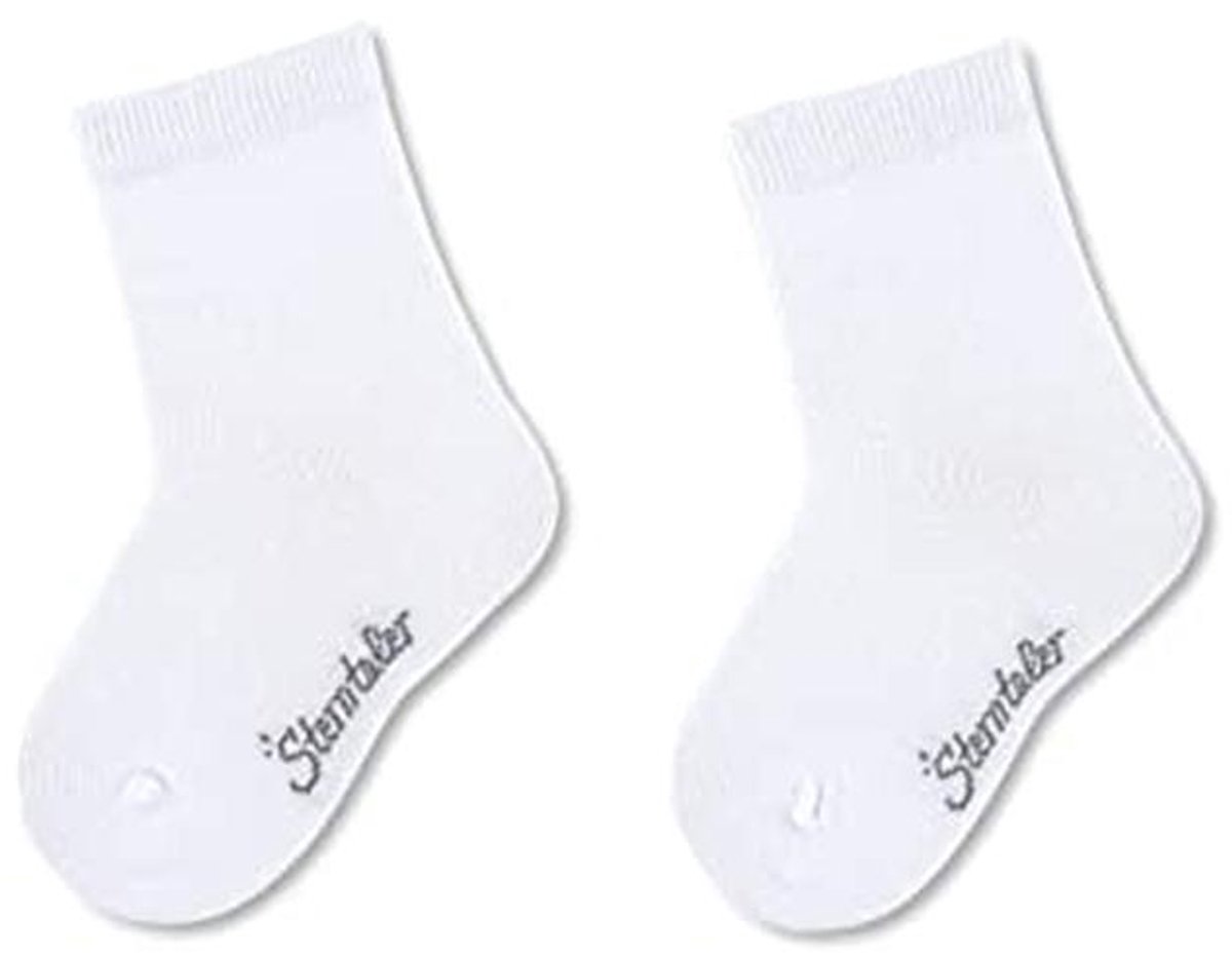 Witte sokjes voor baby's - Dubbelpak 16 EU