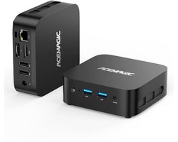 Mini-pc met 12e generatie Alder Lake N-97, 16 GB DDR4, 512 GB M.2 SSD en Windows 11 Pro