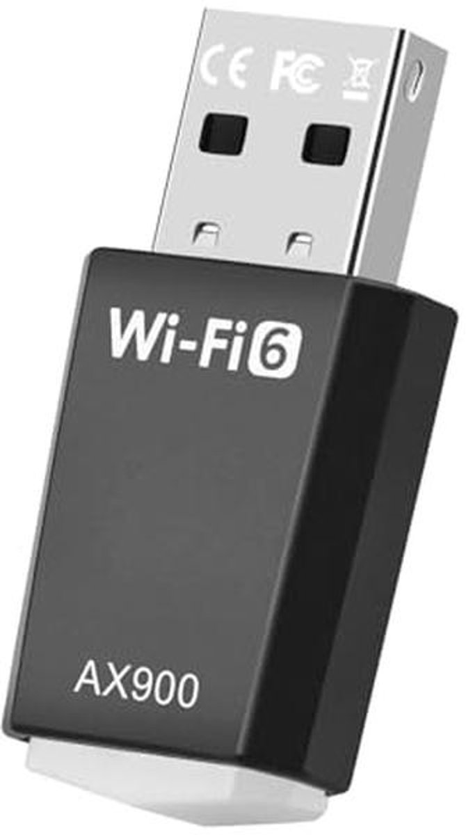 Wifi 6 Adapter voor PC en Laptop - Dual Band USB Wifi Dongle met Snelle Verbinding