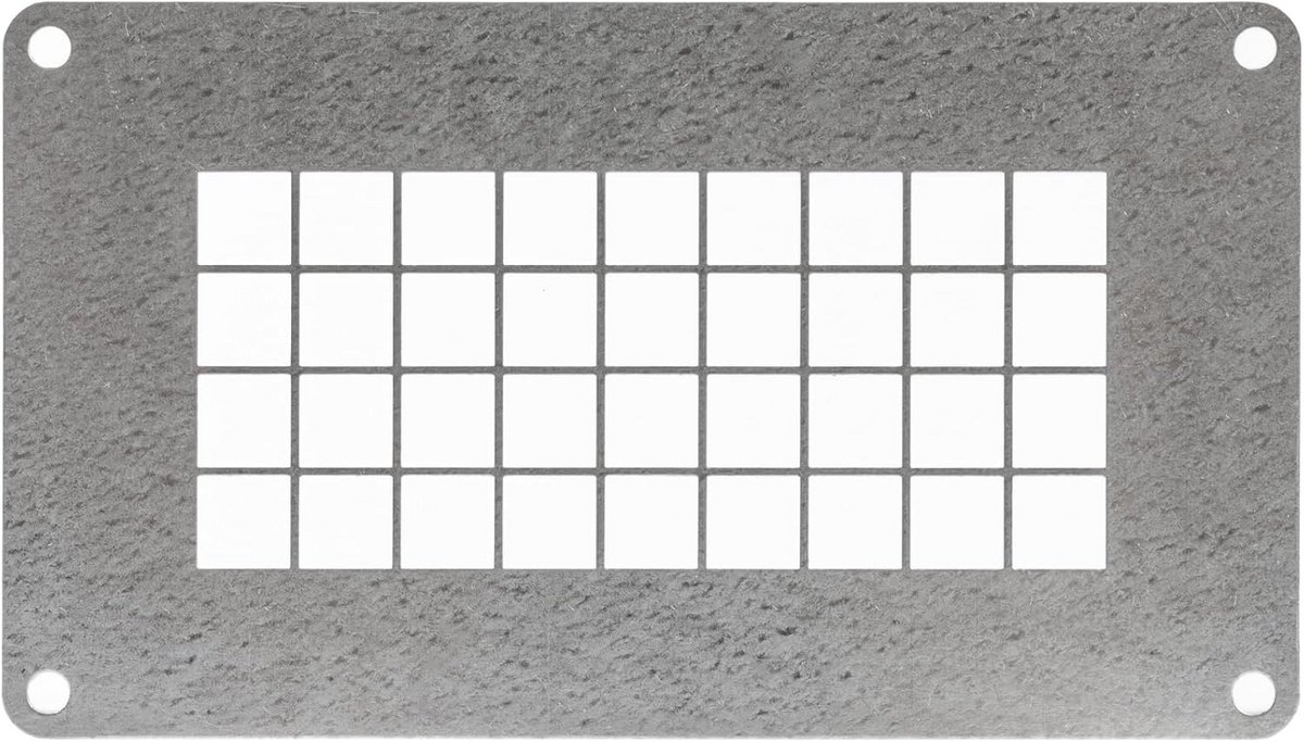 140 x 80 mm Wit Verzinkt Staal Rechthoekig Kruiprooster - Universeel Ventilatierooster voor Luchttoevoer en -uitlaat