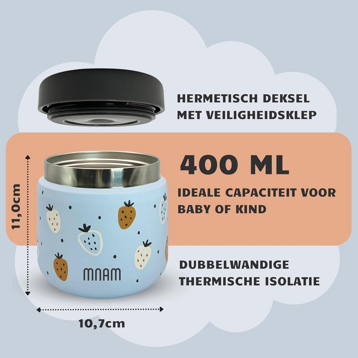 Thermocontainer voor Voedsel 500ml - Ideale Thermoskan voor Kinderen - Lunchbox Therm Flask - Perfect voor Baby's en Peuters — cadeau in Cadeau-ideeën - foto 2