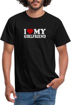 I Love My Girlfriend T-Shirt Heren