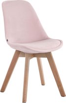 Liv's Havflua Eetkamerstoel - Modern - Roze - Hout - 48 cm x 55 cm x 84 cm