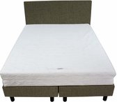 Bedworld Boxspring 160x200 - Medium - Waterafstotend fijn - Donker groen (MV39)