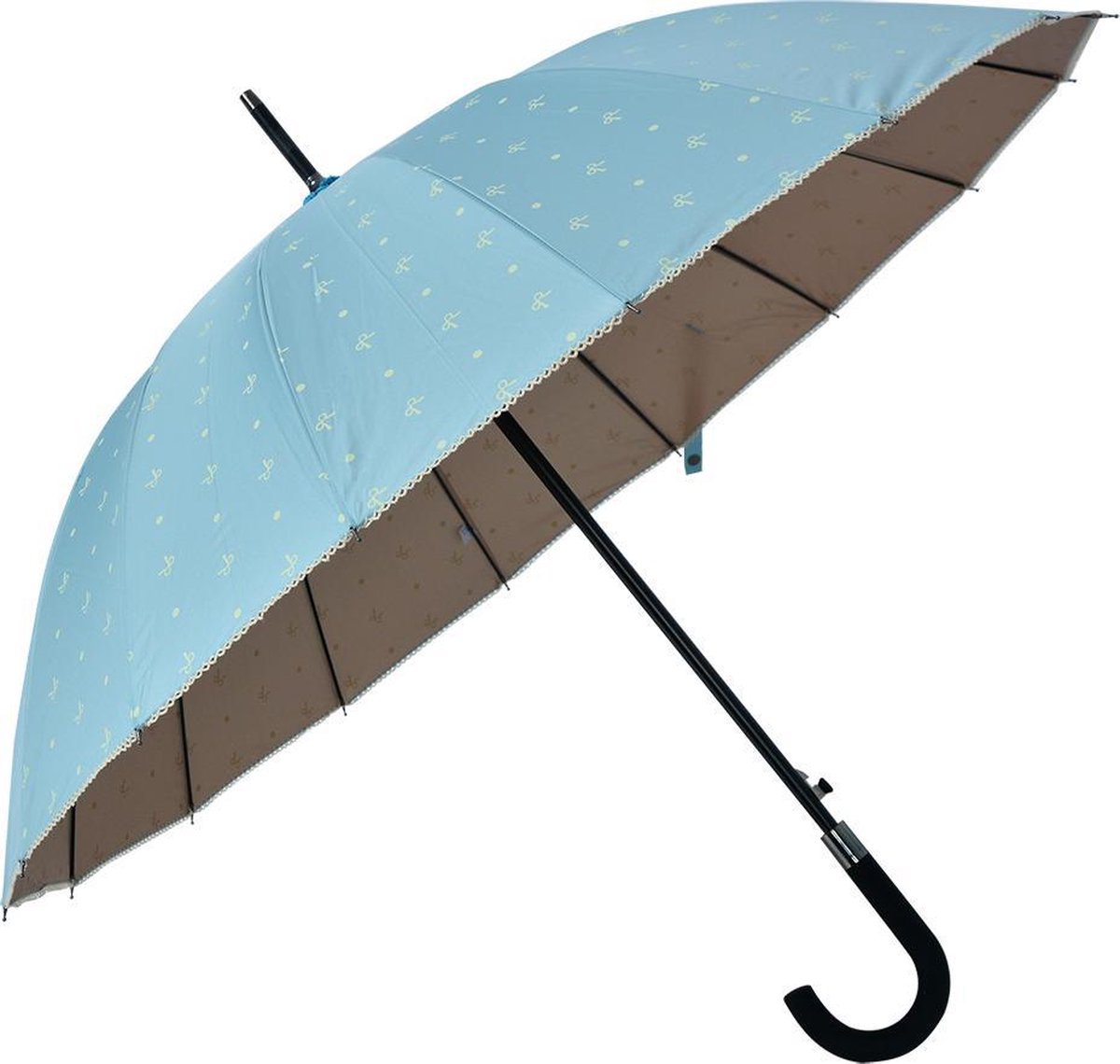 Clayre & Eef Blauwe Paraplu Ø 98 cm blauw JZUM0031LBL