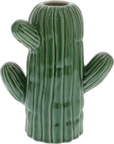 beeld Cactus 15,5 cm keramiek groen