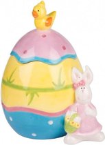 paasdecoratie pot 17 cm multicolor