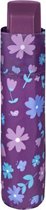 paraplu Mini 96 cm bloemenprint dames paars