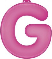 feestletter ''g'' roze 35 cm