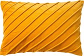 Dutch Decor PACO - Kussenhoes velvet 40x60 cm Golden Glow - geel - met rits