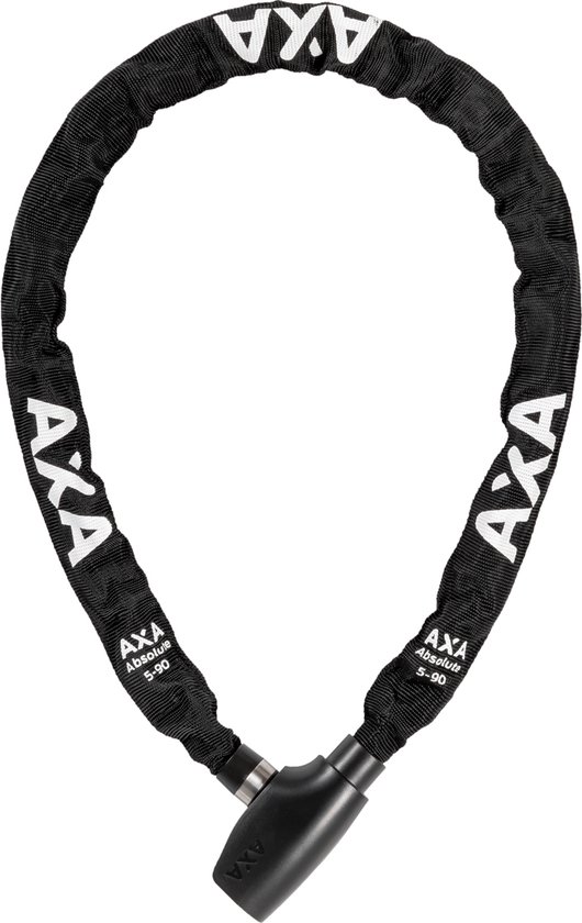 AXA Absolute 5 Kettingslot - Slot voor Fietsen - 90 cm - 5 mm - Zwart