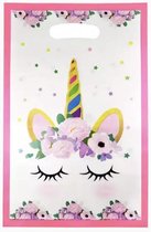 Akyol Uitdeelzakjes Unicorn | 10 stuks | Traktatie zakjes voor Uitdeelcadeautjes | Uitdeelzakjes Kinderfeestje | Kinderen | Cadeau | Verjaardag