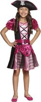 verkleedpak piraat Nina meisjes roze maat 152-164