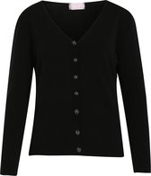 Cassis - Female - Korte cardigan met knoopjes  - Zwart