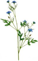 kunstplant Centaurea 92 cm zijde blauw/groen