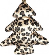 kersthanger boom luipaard Carola 17 cm textiel zwart