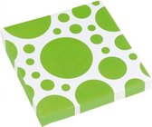 servetten Dots 33 x 33 cm 20 stuks groen