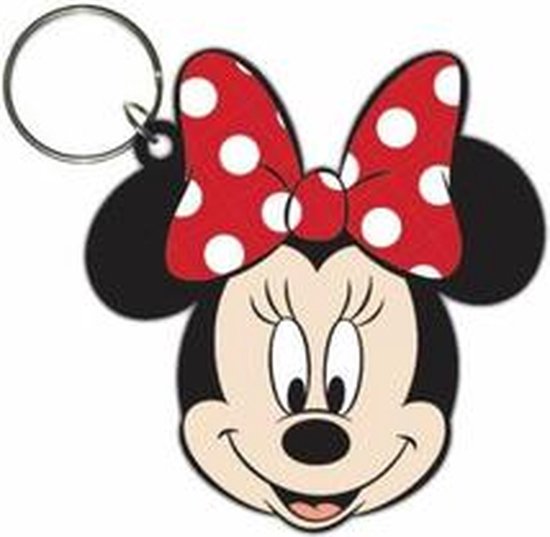 Sleutelhanger - Disney Minnie Mouse - rubber - metalen ring