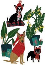 Three Xmas Dogs Greeting Card (GCX 914S)