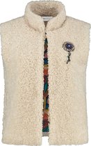 Pom Amsterdam Teddy Ivory Gilet Ecru  dames maat 40