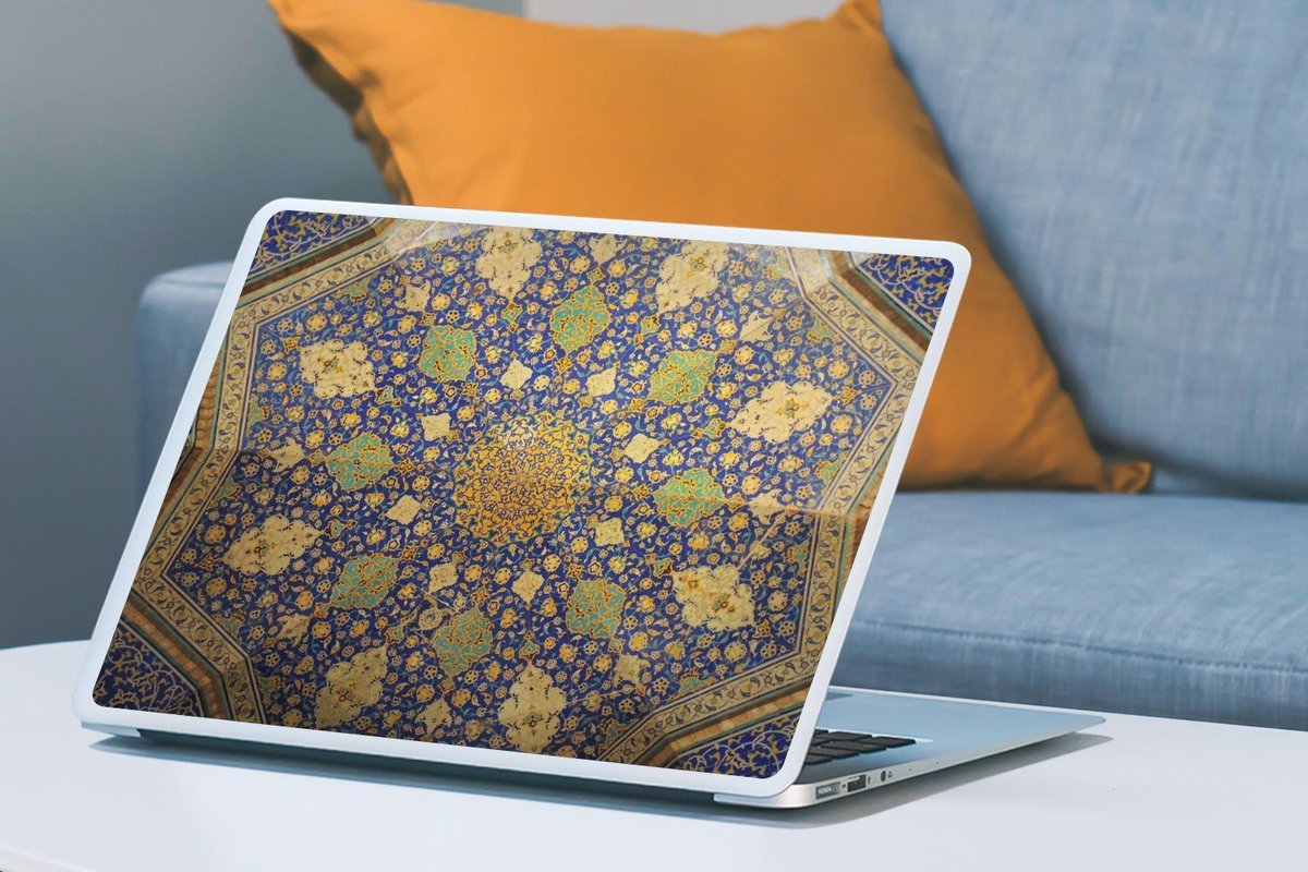 Laptop sticker - 17.3 inch - Cirkel - Plafond - Blauw - 40x30cm ...