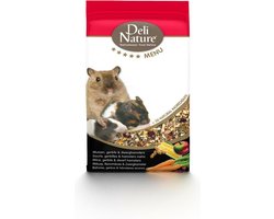 5x Deli Nature Rodelicious Dwerghamsters, Muizen en Gerbils 750 gr