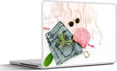 Laptop sticker - 12.3 inch - Kleren - Zonnebril - Shirt - 30x22cm - Laptopstickers - Laptop skin - Cover