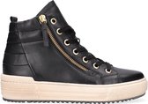 Gabor 488 Hoge sneakers - Leren Sneaker - Dames - Zwart - Maat 39