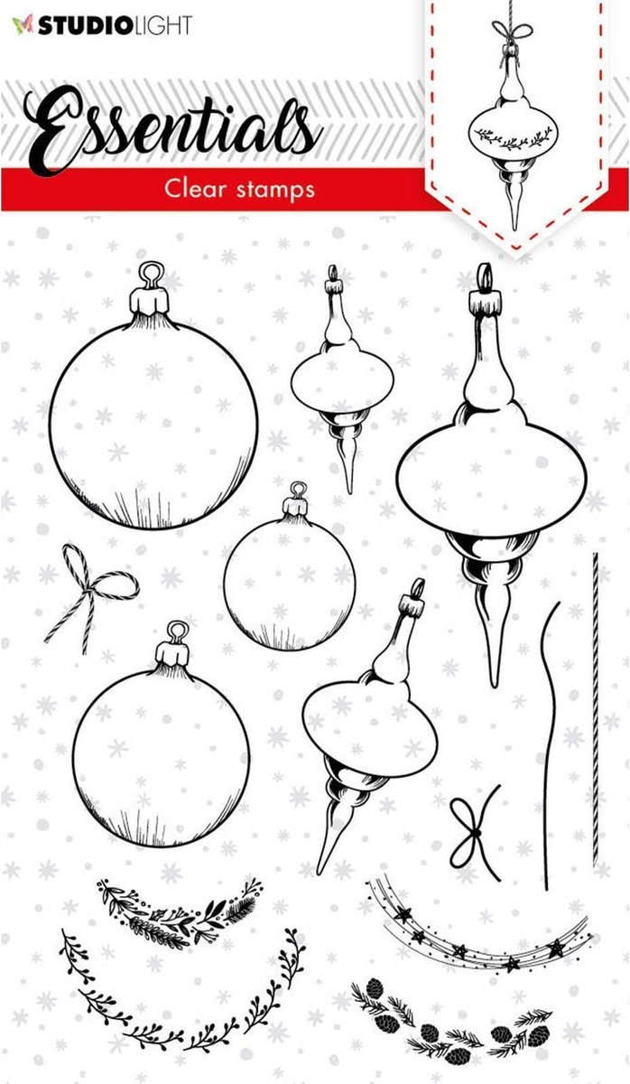 Studio Light Essentials Clear stamp A6 - Christmas bauble | bol.com
