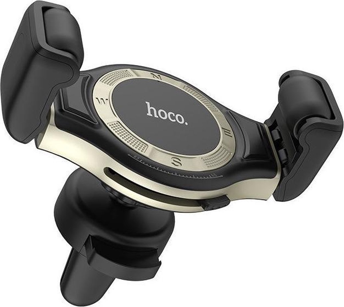Hoco S1 Lite Verstelbare Ventilatierooster Telefoonhouder Auto Zwart
