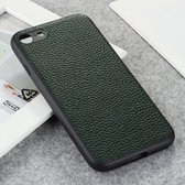 Litchi Texture lederen opvouwbare beschermhoes voor iPhone 8/7 (groen)