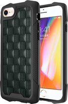 3D reliëf PU + PC + TPU skidproof schokbestendig hoesje voor iPhone SE 2020/8/7 / 6s / 6 (groen)