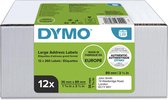 DYMO LW ETIQUETTES D'ADRESSE LG 36X89MM 12 CV