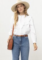 Sissy-Boy - Witte blouse met kanten details en ruffles