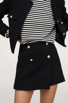 Mango Rok Gebreide Rok Met Knopen 17954396 99 Dames Maat - L